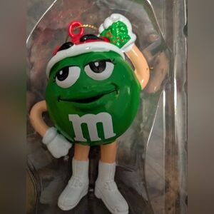 Green M&M Christmas Ornament